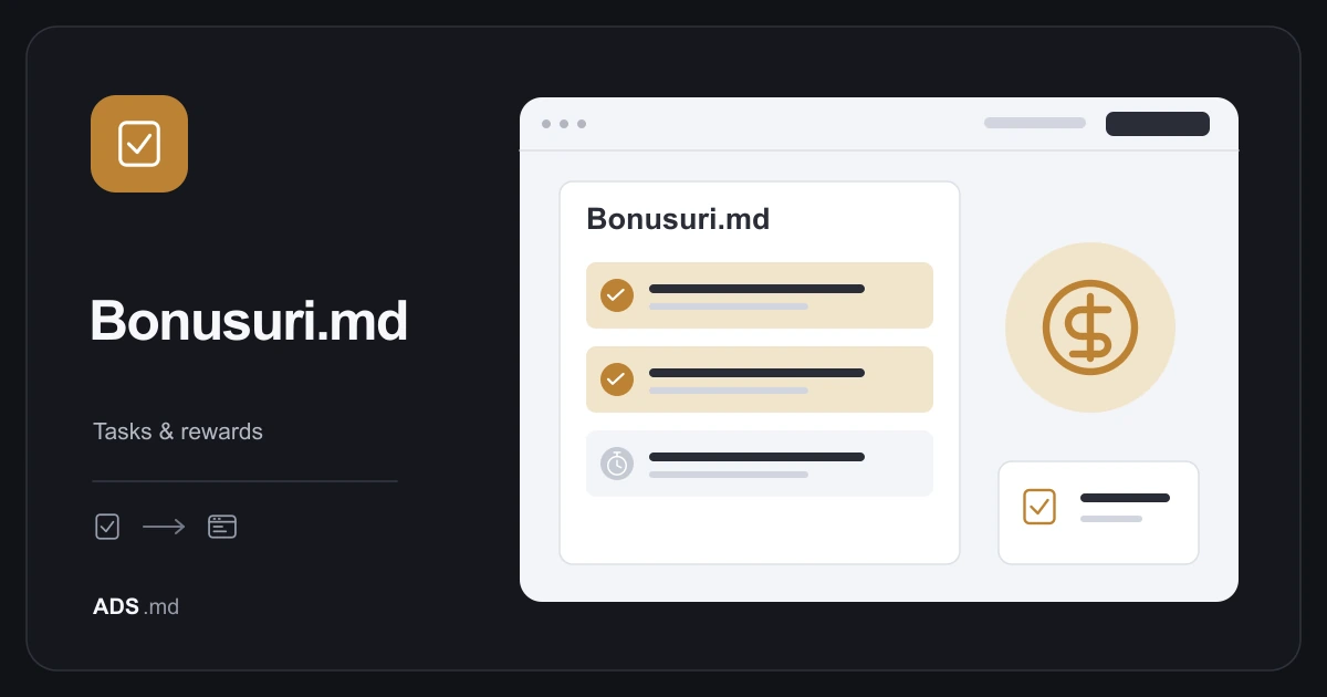 Editorial illustration: Bonusuri.md: prepare a clear task and verifiable evidence