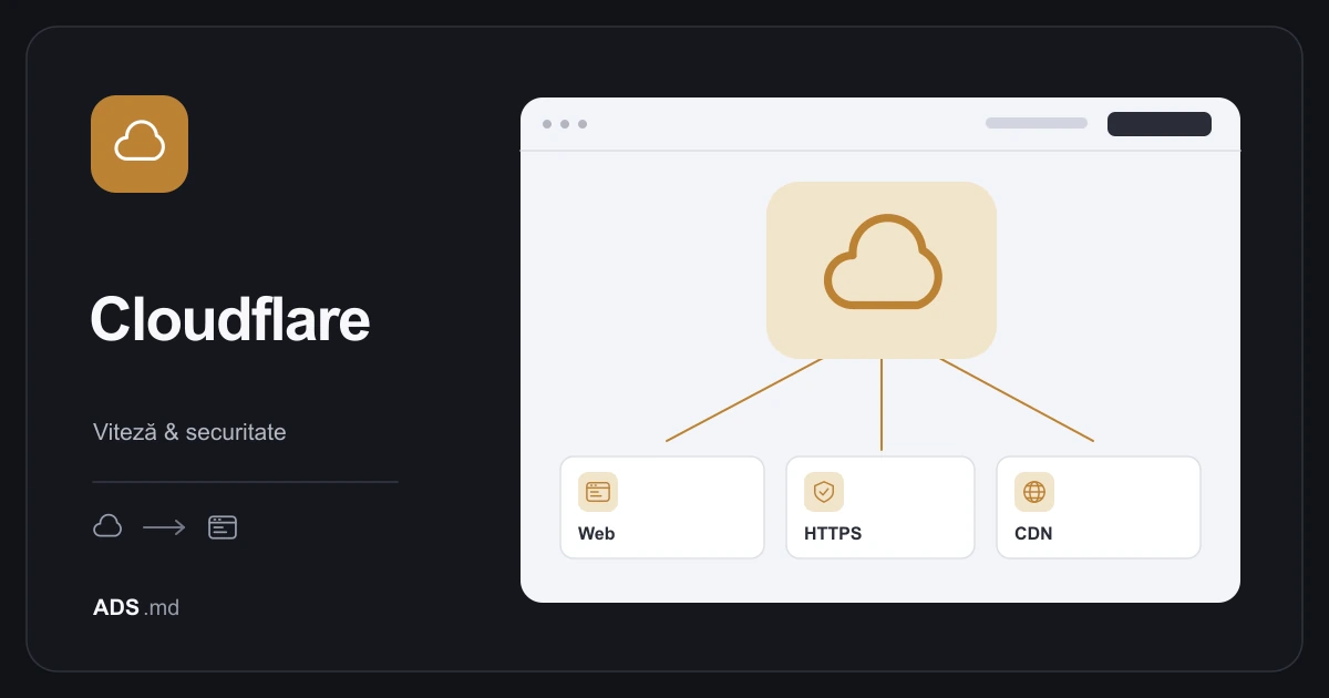 Ilustrație editorială: Cloudflare: configurare atentă pentru viteză și protecție