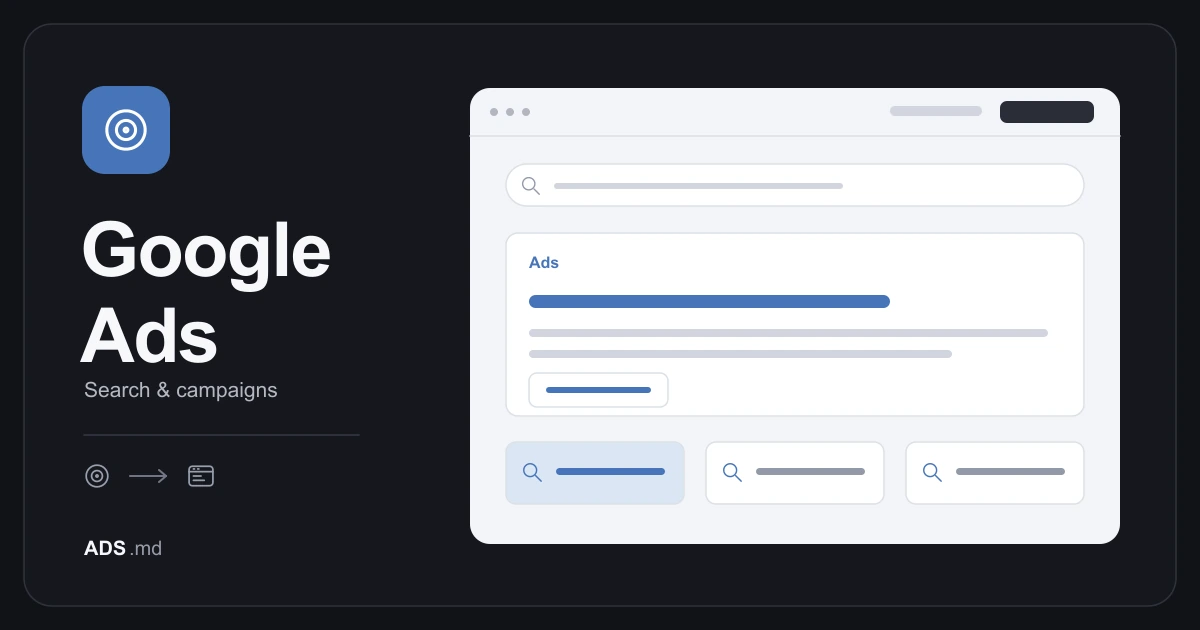 Editorial illustration: Google Ads for services: prepare your first Search campaign