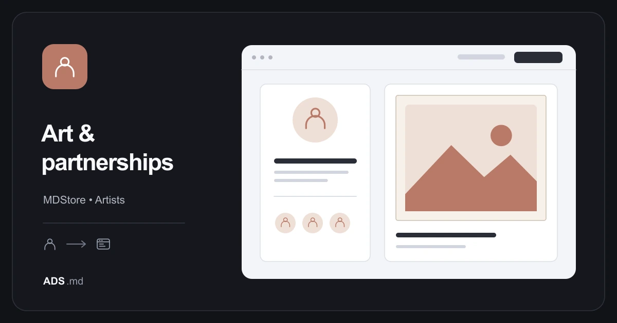 Editorial illustration: MDStore: preparing creators, their catalogue and orders