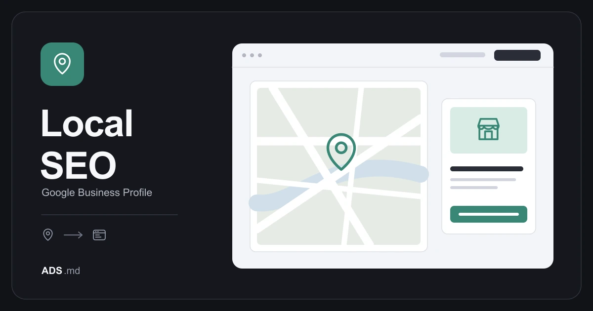 Editorial illustration: Local SEO in Moldova: Google profiles, pages and useful enquiries