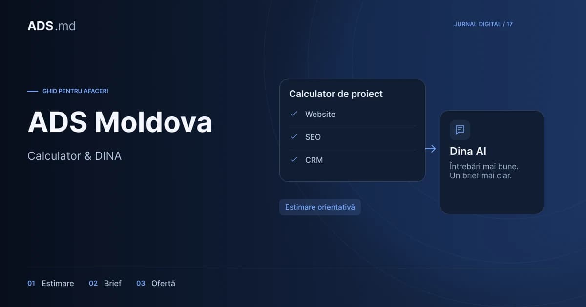 Ilustrație editorială: Calculatorul ADS Moldova și Dina: pregătește o cerere clară