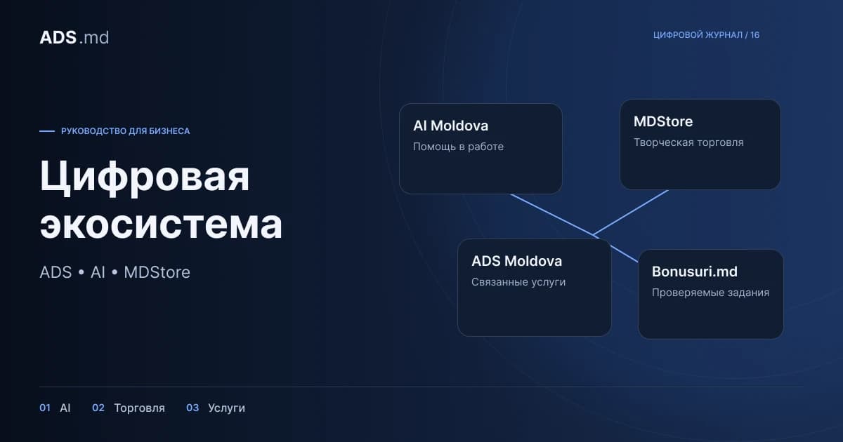 Тематическая иллюстрация: AI Moldova, Bonusuri и MDStore: с какого продукта начать