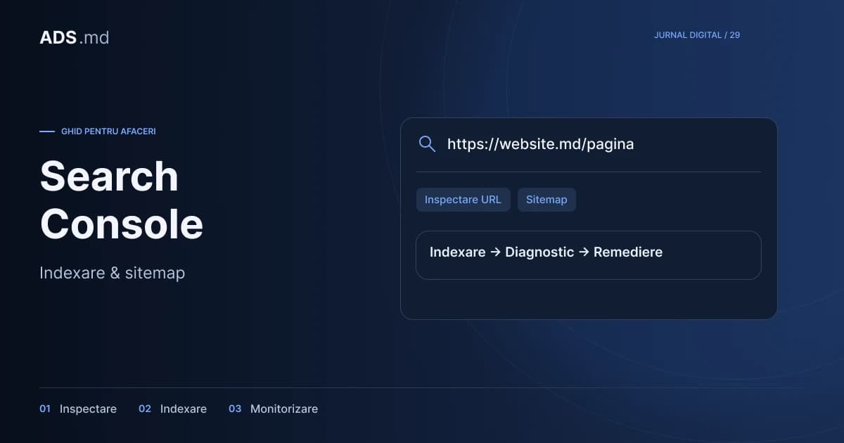 Ilustrație editorială: Search Console: de la o pagină lipsă la un diagnostic SEO