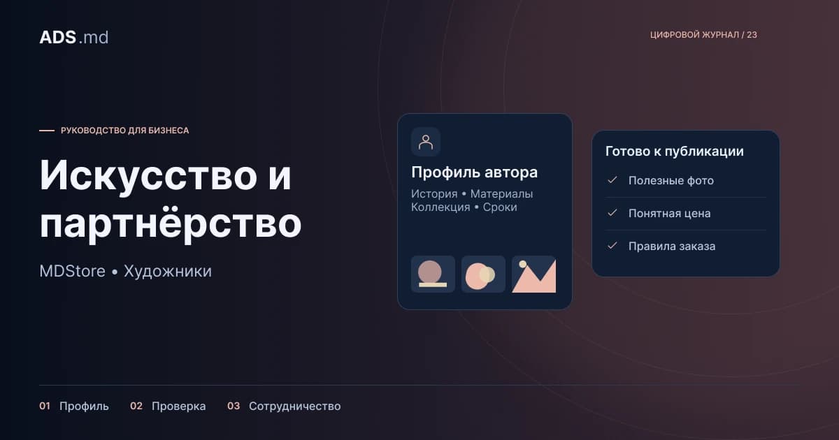 Тематическая иллюстрация: MDStore: подготовка авторов, каталога и обработки заказов