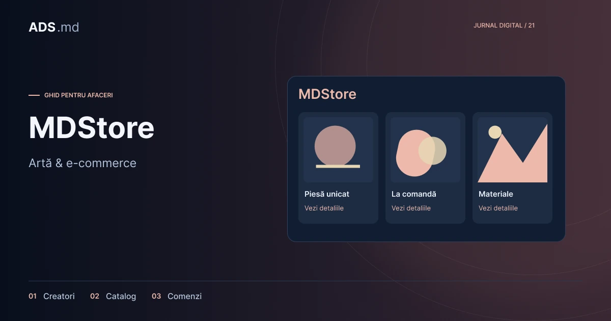 Ilustrație editorială: MDStore: cum construiești un marketplace pentru creatori