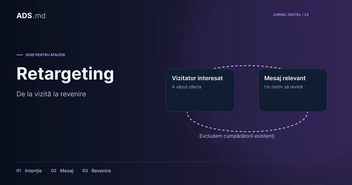 Ilustrație editorială: Retargeting practic: audiențe, mesaje și vânzări verificate