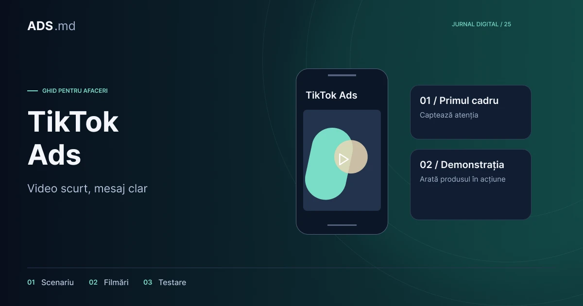 Ilustrație editorială: TikTok Ads: de la primul scenariu la cereri verificate