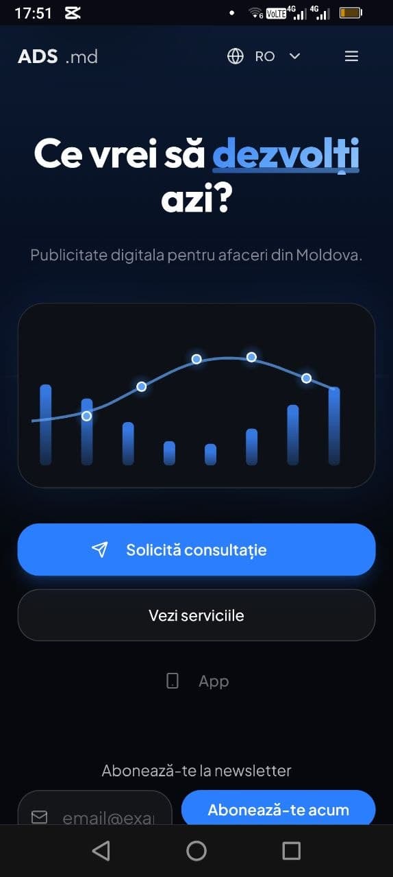 Pasul 3: aplicația apare pe telefon