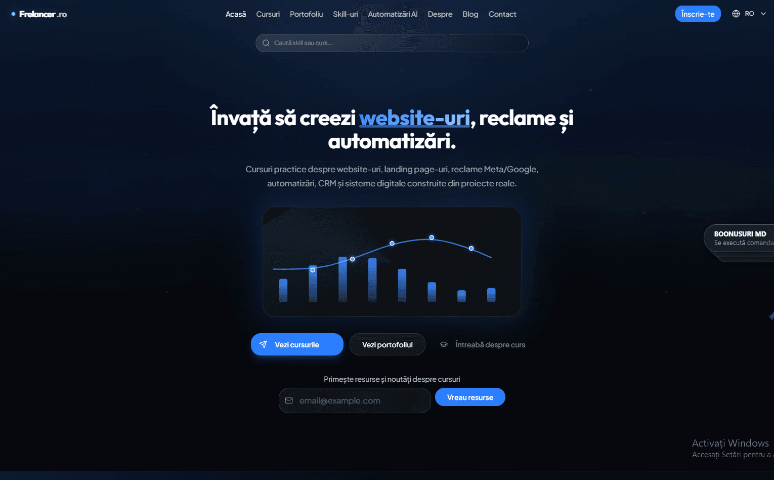 Cum am construit Frelancer.ro: platforma de cursuri ADS Moldova pentru website-uri, reclame si automatizari