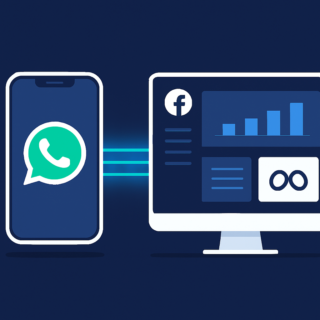 Cum conectezi Meta (Facebook & Instagram) cu WhatsApp Business: ghid pas cu pas