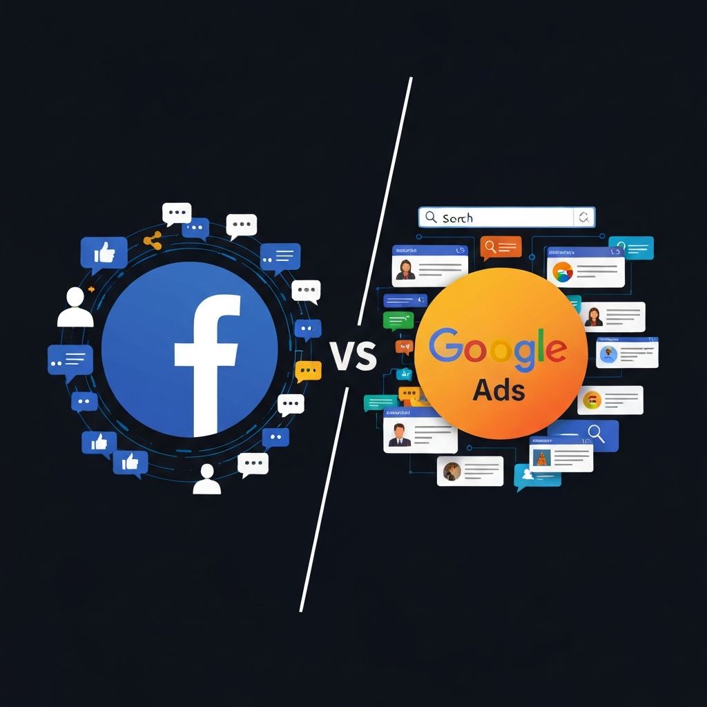 Facebook Ads vs Google Ads: care e mai bun pentru afacerea ta?