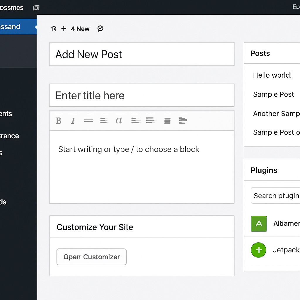 WordPress - Platform CMS Flexibilă și Completă pentru Orice Tip de Site