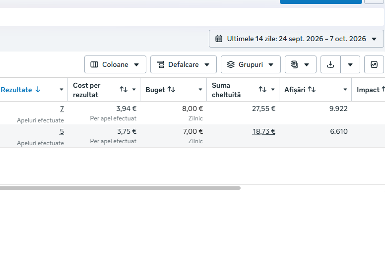 Isotherm Lux · Meta Ads Manager · 24 sept. 2026 – 7 oct. 2026