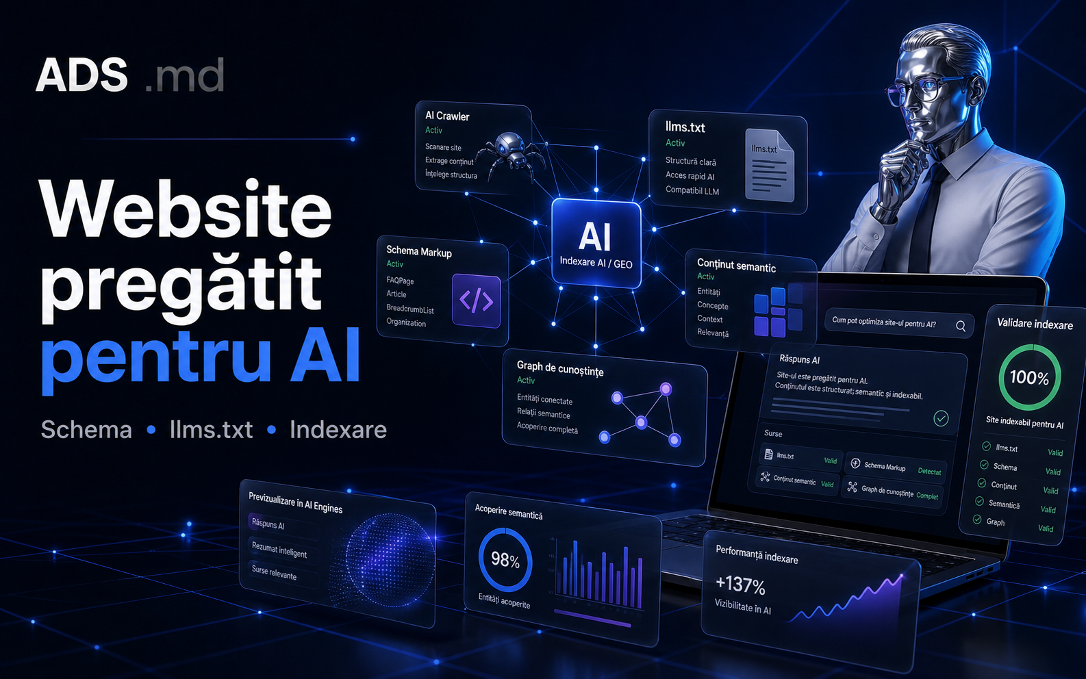 Pregătește-ți website-ul pentru căutările AI ADS Moldova