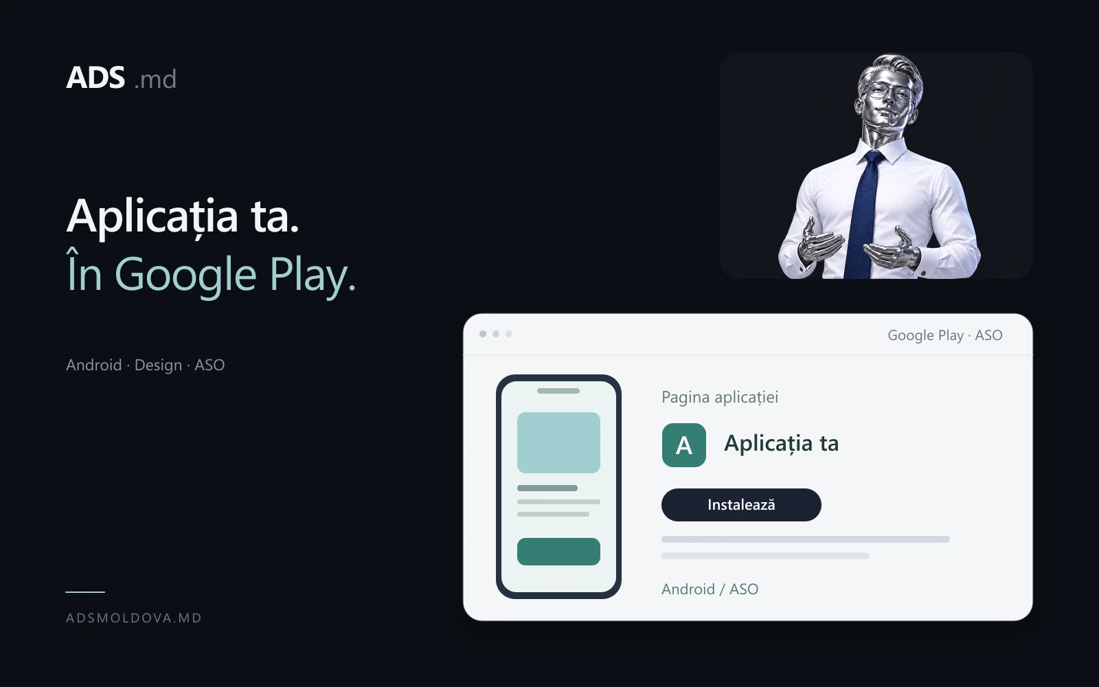 Aplicații mobile pentru Google Play ADS Moldova
