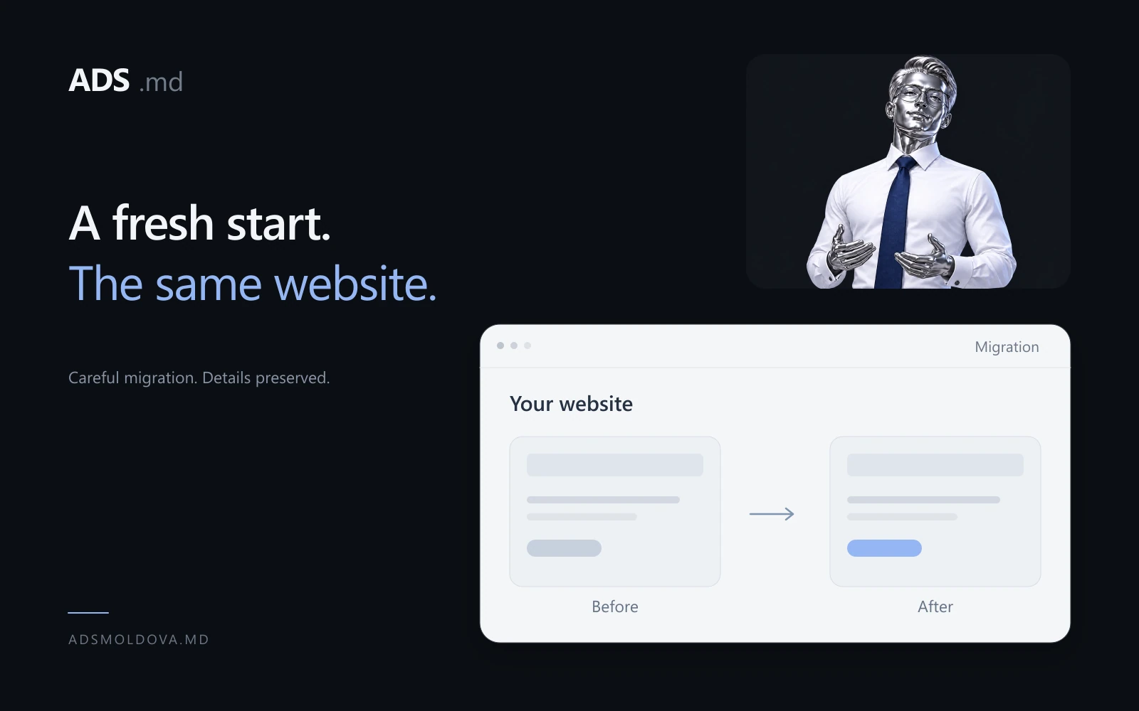 Website Migration and Cloning ADS Moldova